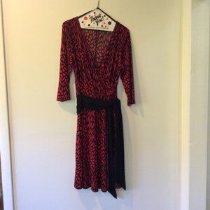 I.N. Studio Sz 12 Dress Red/black
